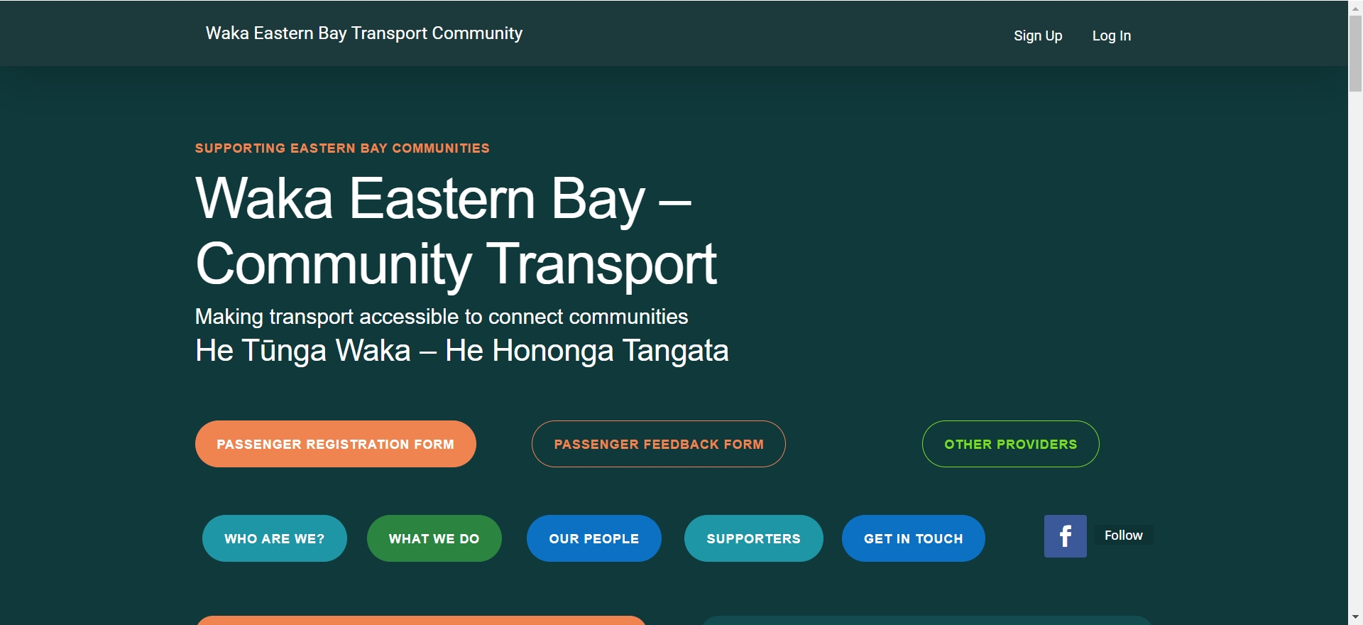 Waka Eastern Bay Transport Community